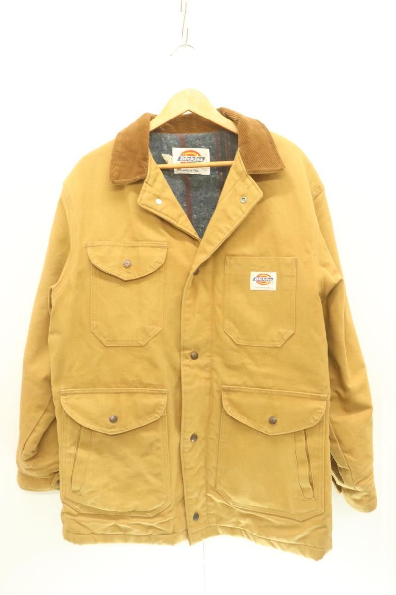 Dickies メンズカバーオール M ダック カバーオール Dickies M キャメル おうどいろ ロゴ