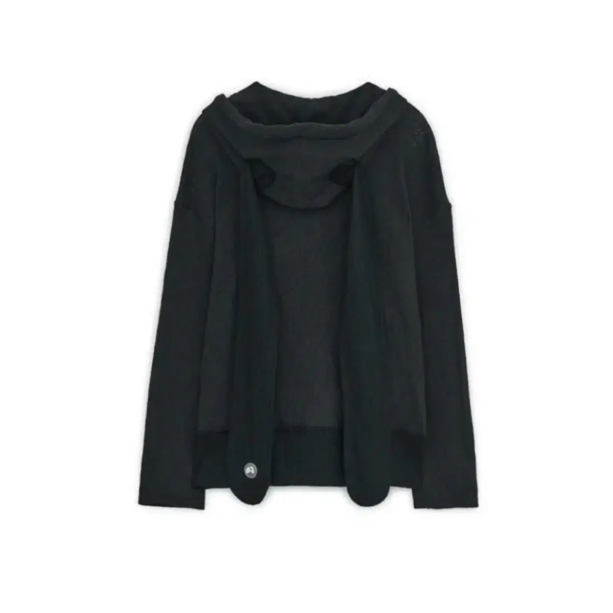 HUG YOUR SKIN トゥー ジップアップ フーディー ブラック