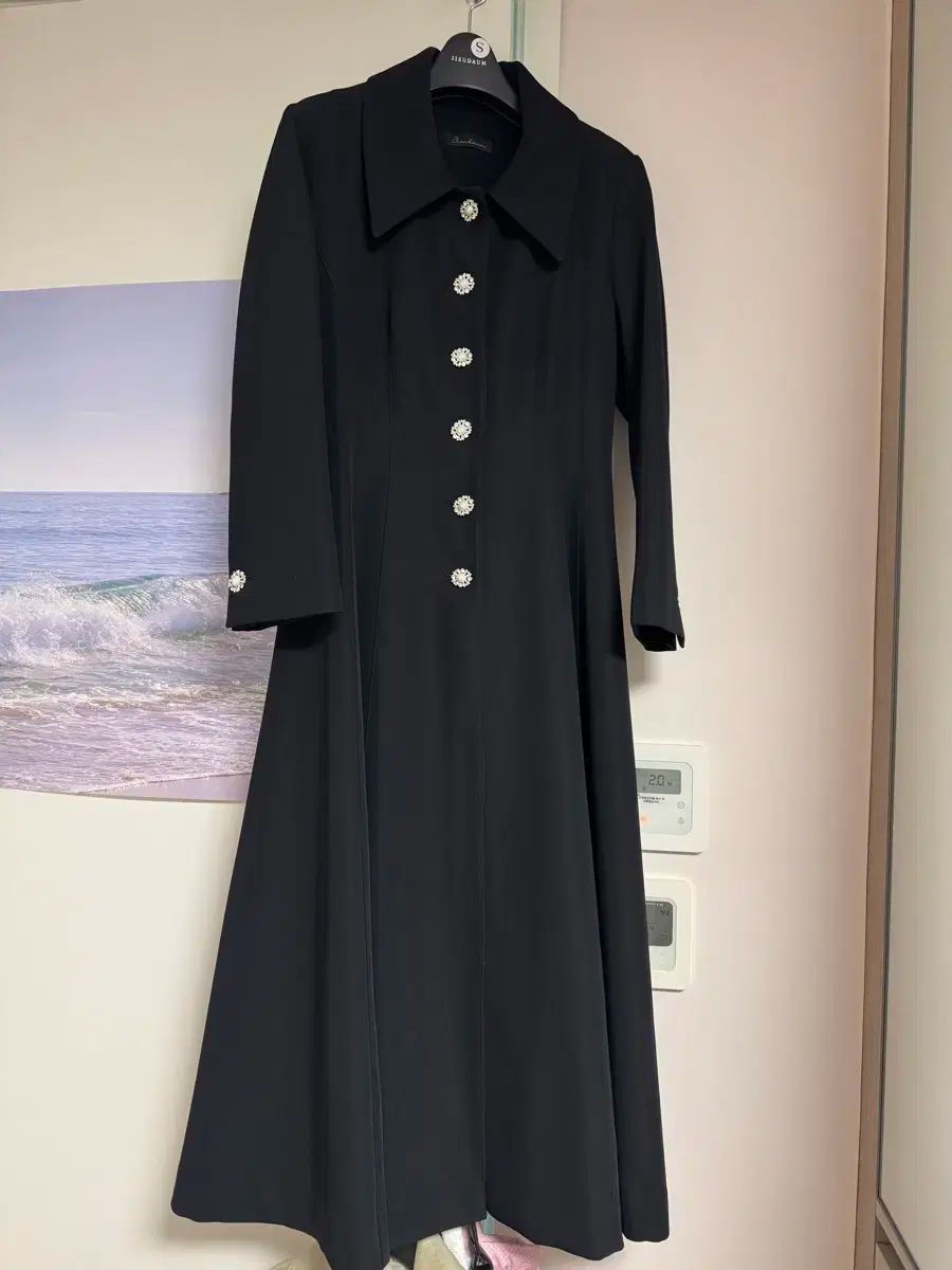  ジスだらけ ジュエリー ONE PIECE ドレス ブラック S サイズ 長袖 七分袖 その他