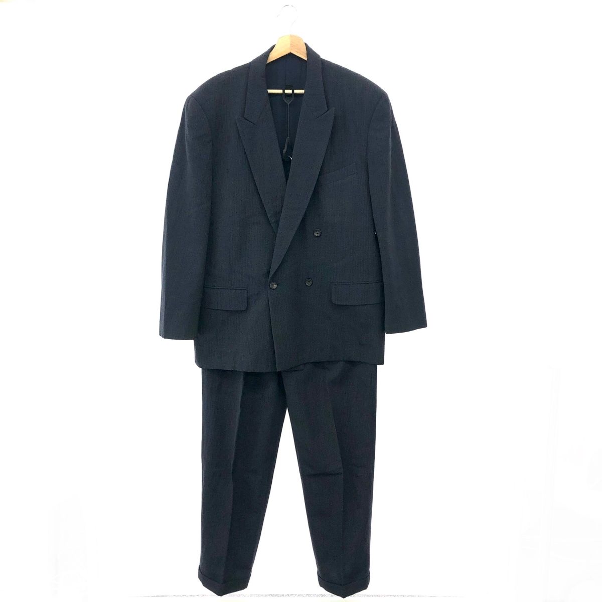 コムデギャルソン ダブルブレスドセットアップ M ウールギャバジン/総