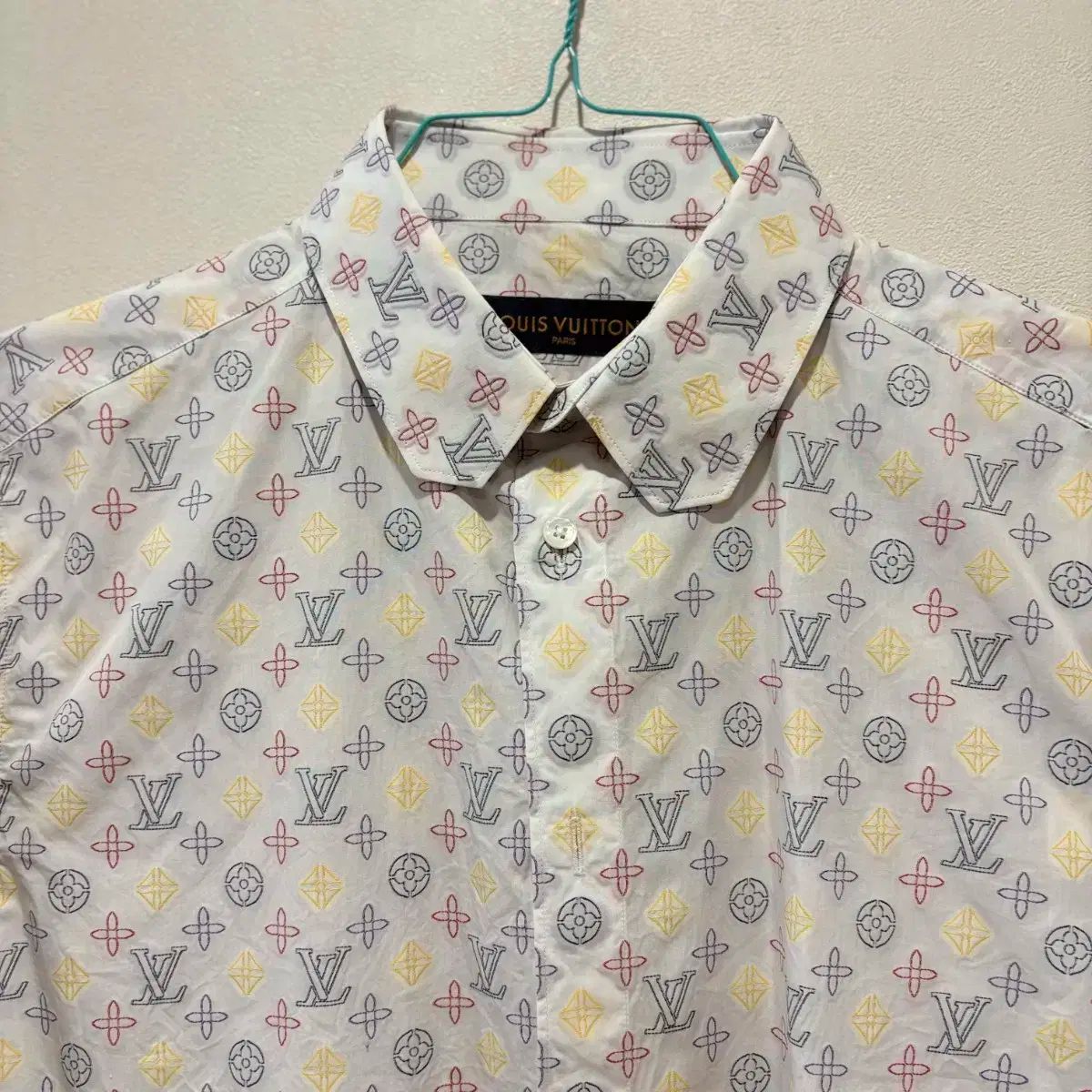 ルイヴィトン モノグラム プリント シャツ Lサイズ