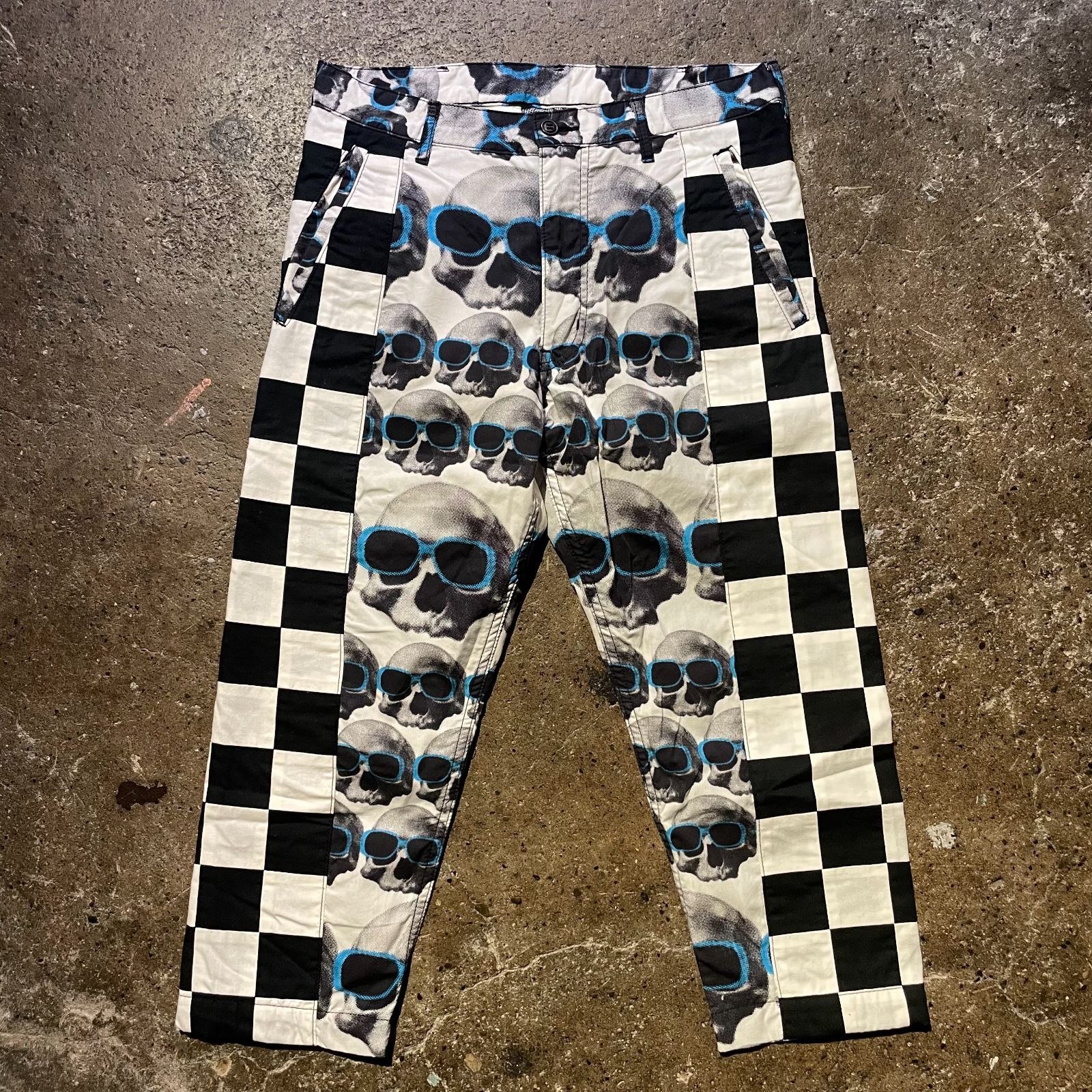 最終価格！コムデギャルソンオムプリュス　11ssスカル期　セットアップ COMME des GARCONS HOMME PLUS 2011ss スカル期 スカル柄 切替