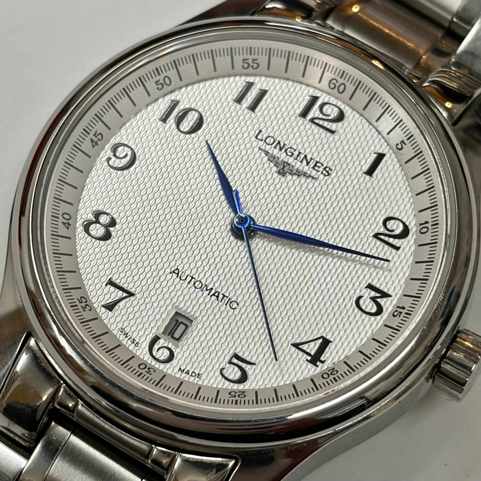 LONGINES ロンジン マスター L2.628.4 シルバーダイヤル スケルトンバック 自動巻き腕時計 ワンオーナーユーズド品 AYA 0251108080005NIT