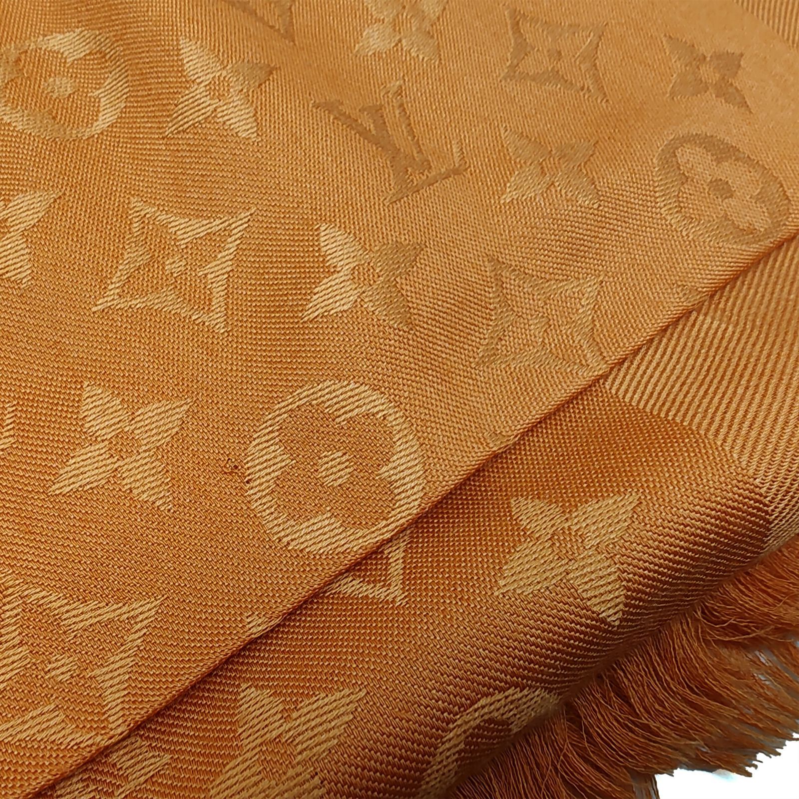 ルイヴィトン ショール・モノグラム オレンジ モノグラム・パターン