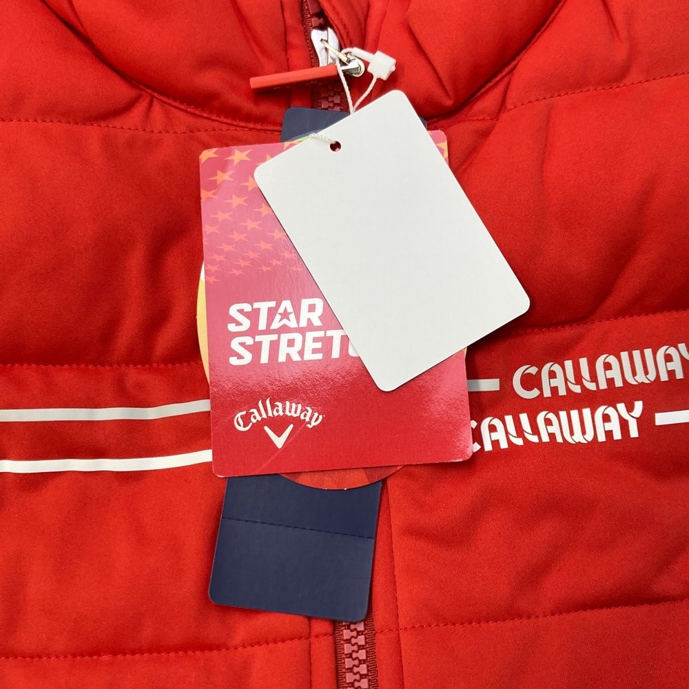 中綿ベスト レッド系