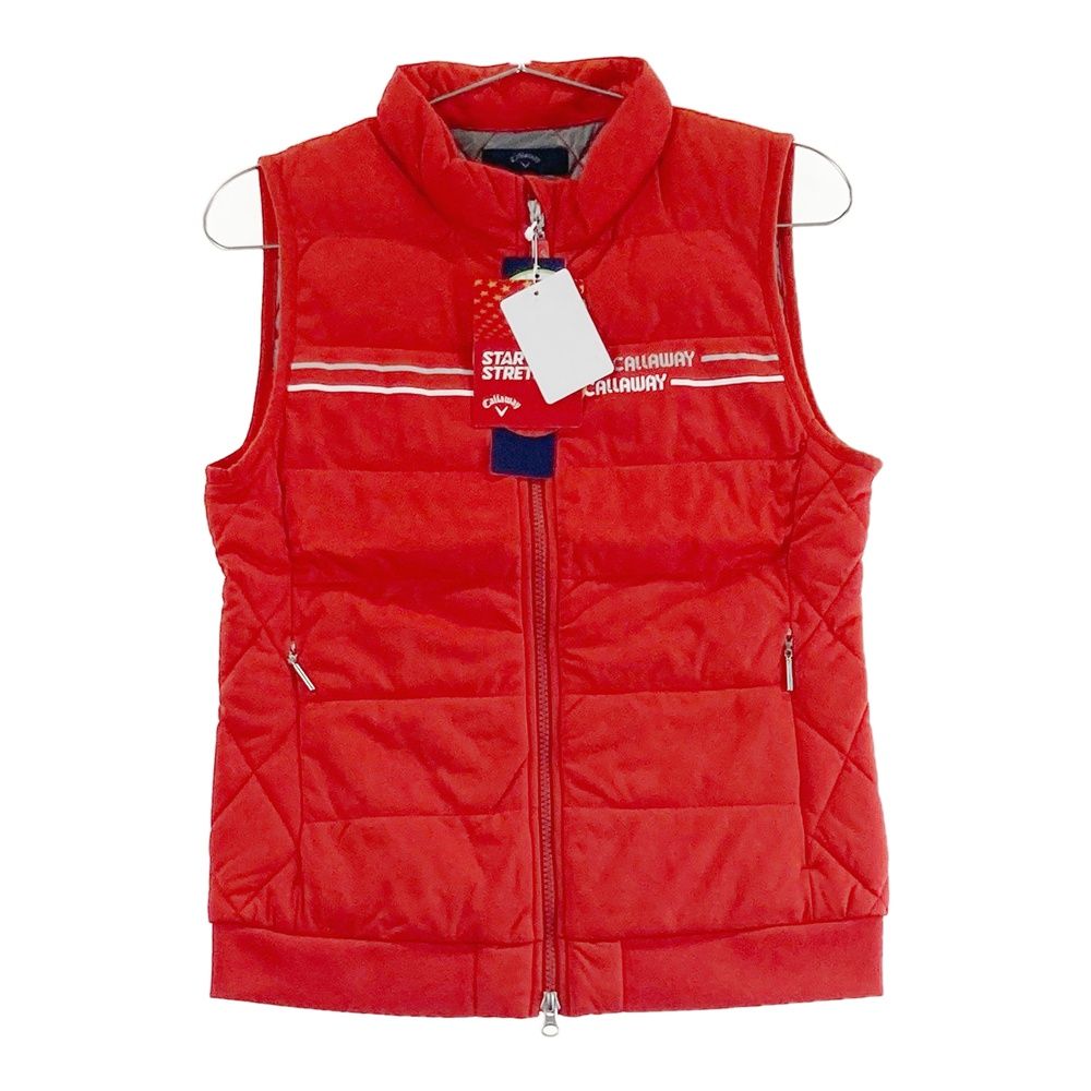 サイズ S CALLAWAY キャロウェイ 中綿ベスト レッド系 240101561883 ゴルフウェア レディース ストスト