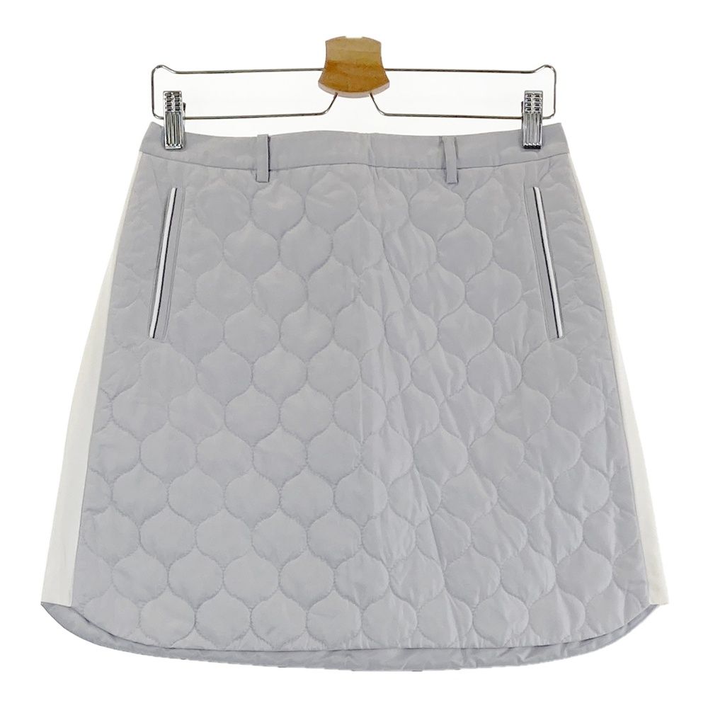 サイズ 40 LANVIN SPORT ランバン スポール ダウン キルティングスカート グレー系 240101562919 ゴルフウェア レディース ストスト