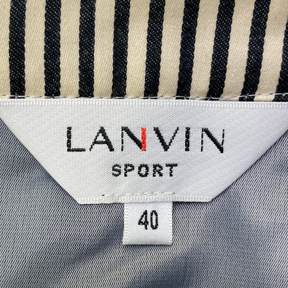  サイズ 40 LANVIN SPORT ランバン スポール ダウン キルティングスカート グレー系 ゴルフウェア レディース ストスト スカート レディースウェア