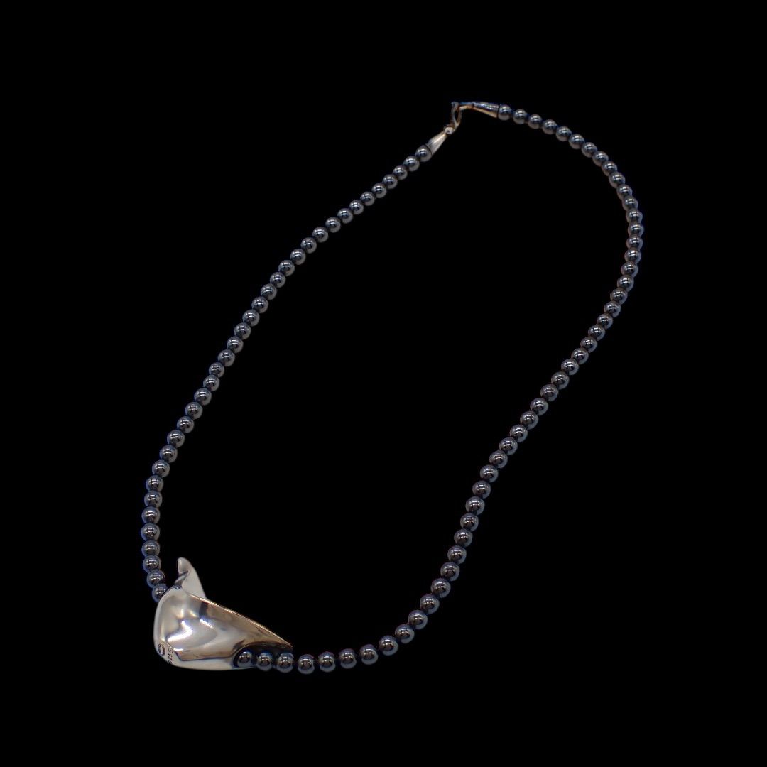 ジョージジェンセン バード ヘマタイト ネックレス 925 シルバー 4256