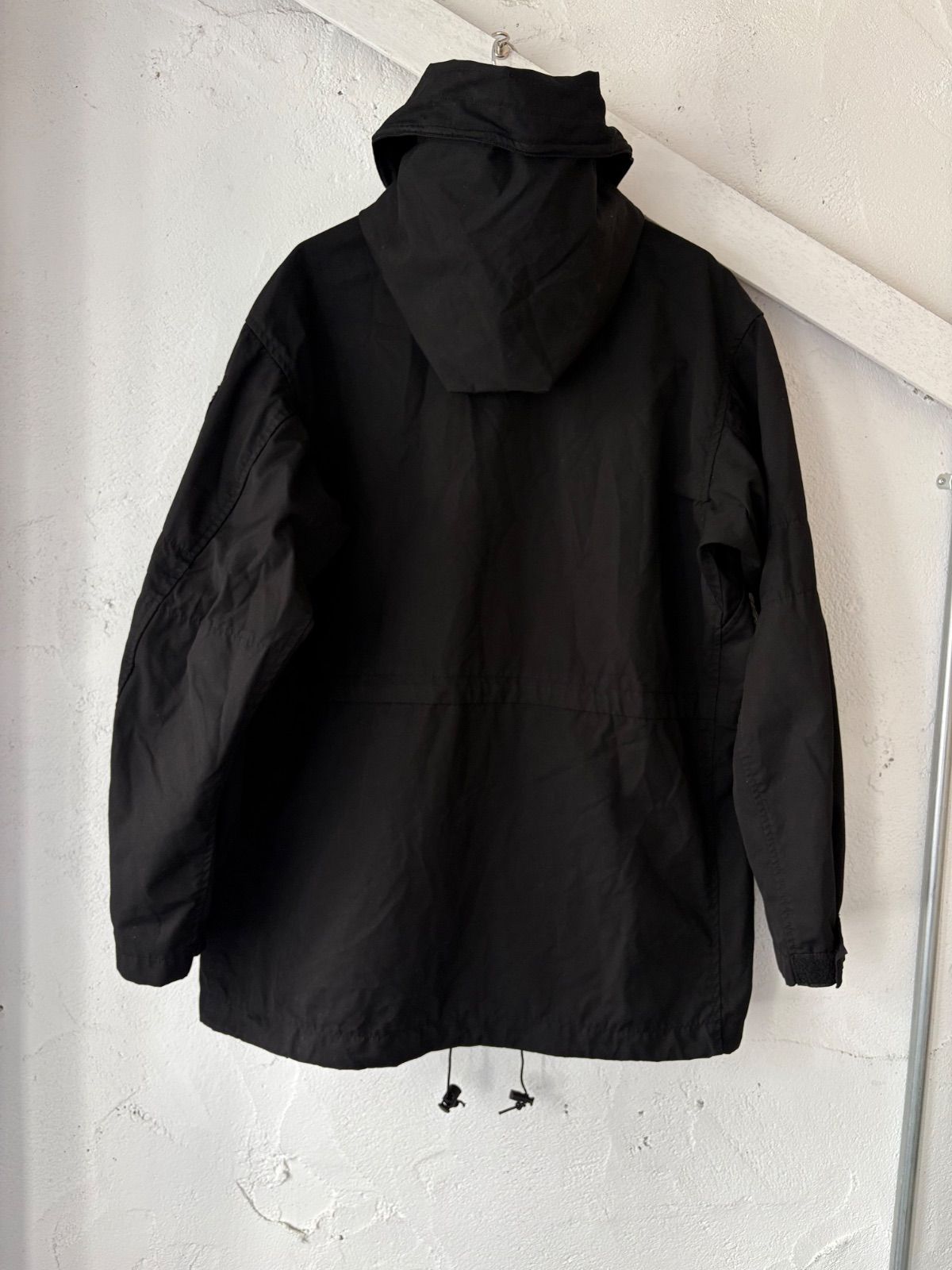 イギリス軍 ウィンドプルーフ コンバット スモック デザートDPMカモ DEEP BLACK染め