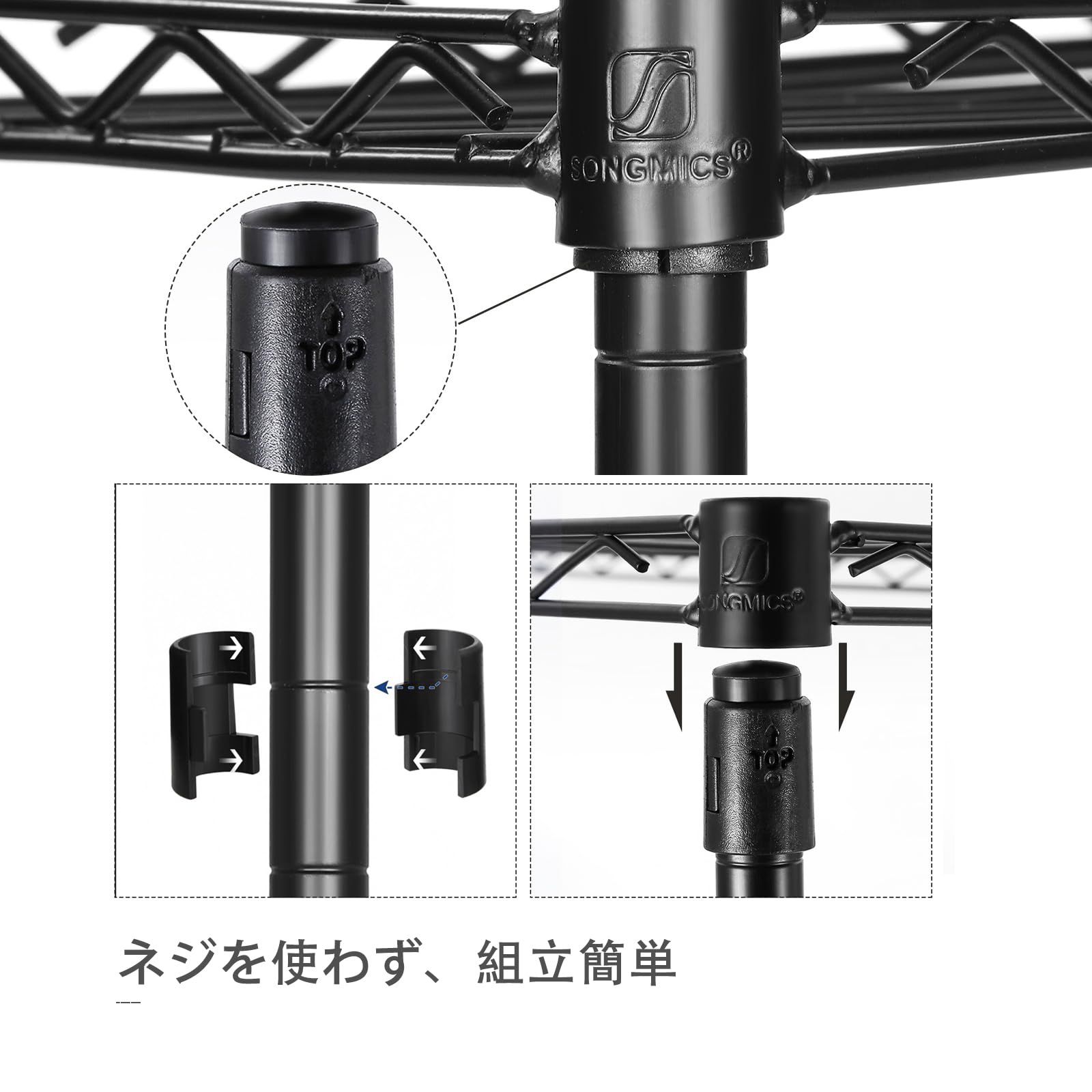 3段ベッドサイド用机