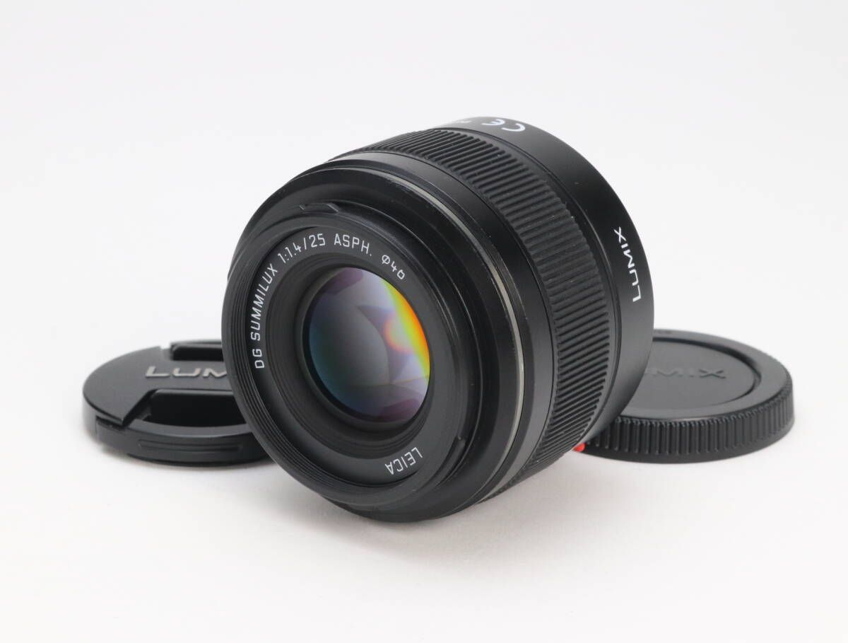 AB- Panasonic パナソニック LEICA DG SUMMILUX 25mm F1.4 ASPH. H-X025 初期不良返品対応 111-50