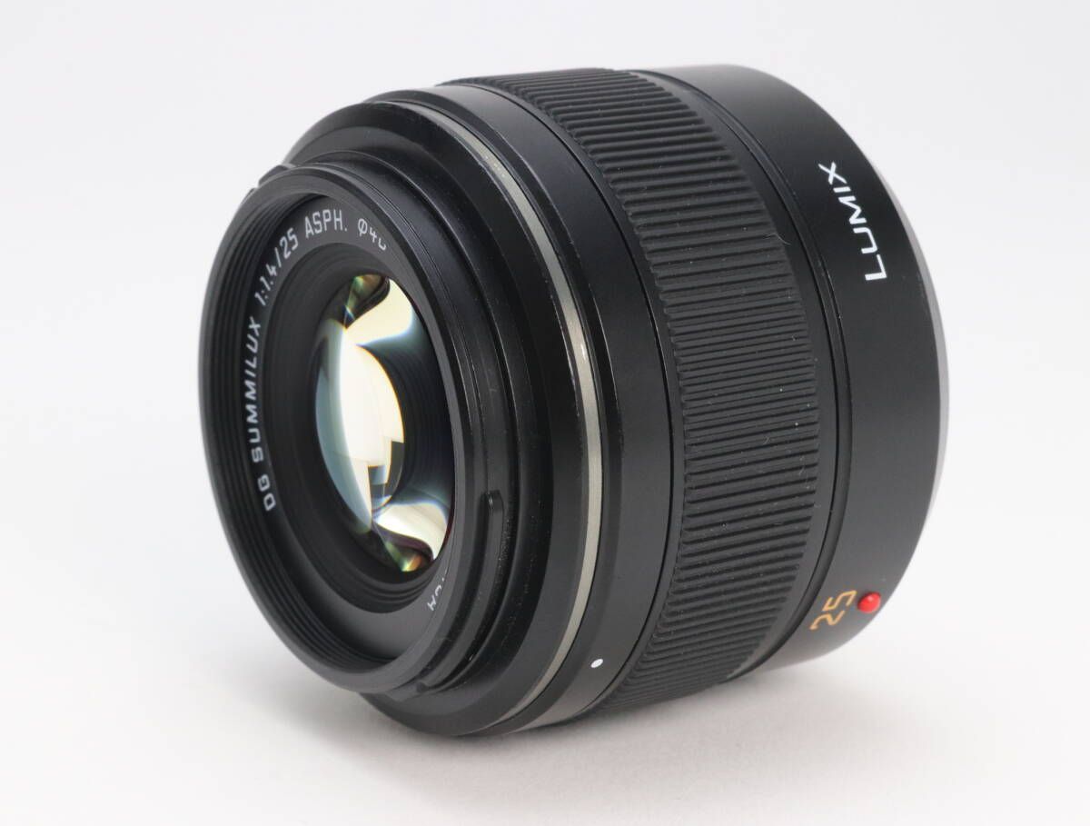AB- Panasonic パナソニック LEICA DG SUMMILUX 25mm F1.4 ASPH. H-X025 初期不良返品対応 111-50