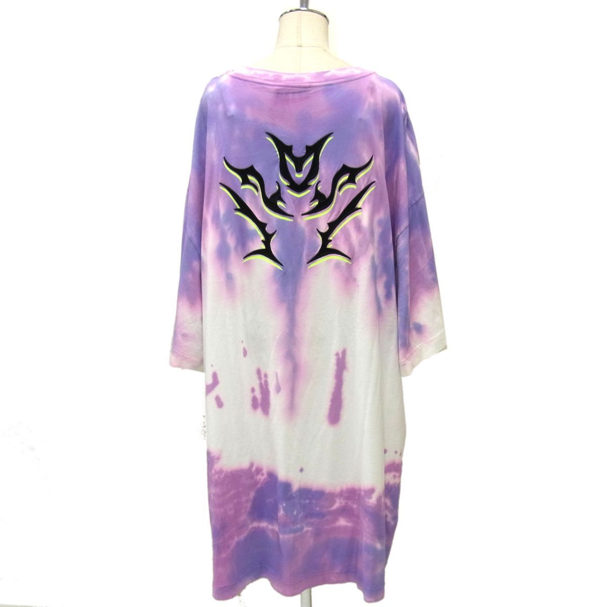 定価27.500円 DIESEL ディーゼル D-EXTRA-A1 タイダイ ワンピース オーバーサイズ レディース チュニック カットソー 刺繍 倖田來未着用