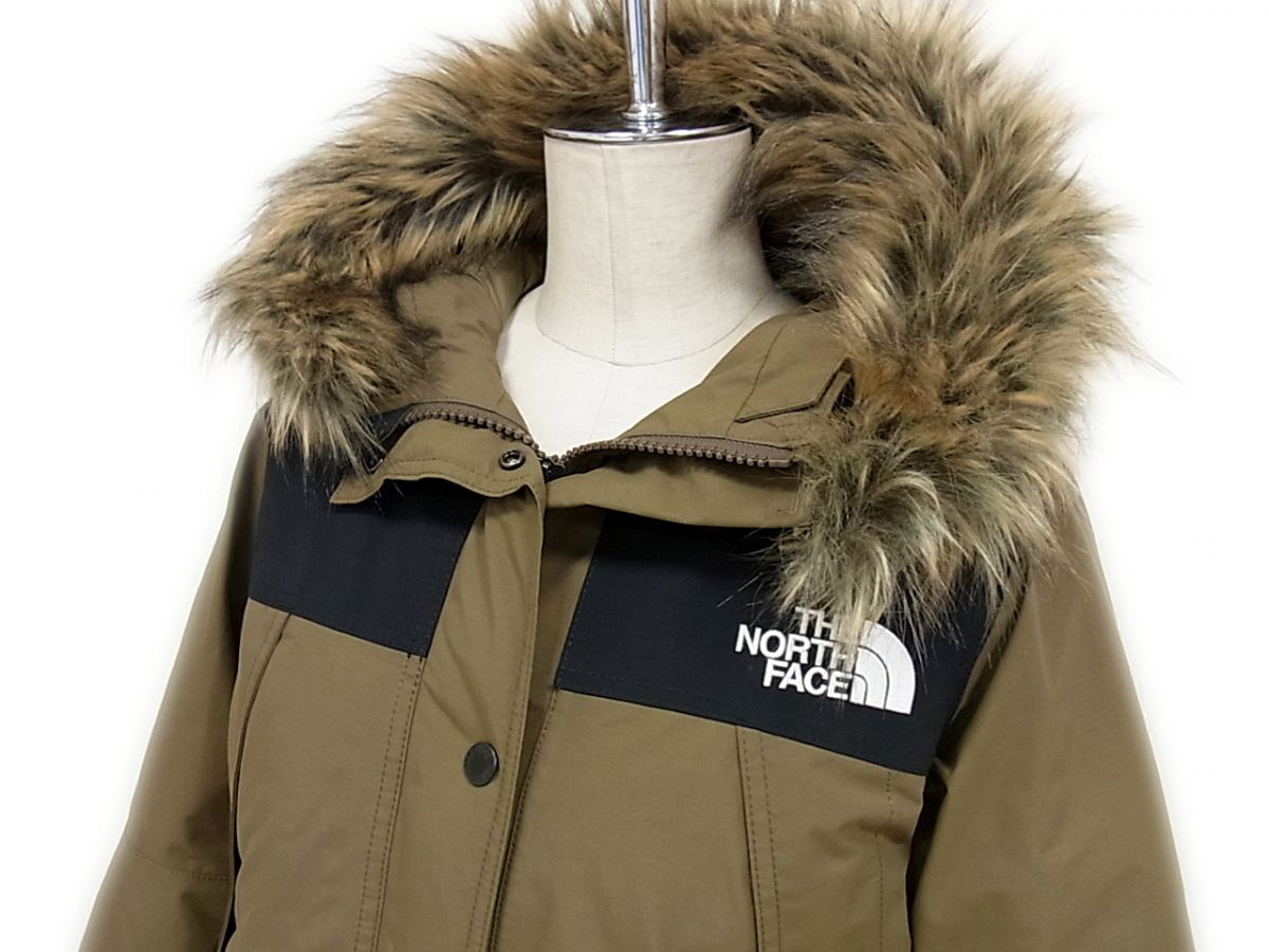 定価77 760円 THE NORTH FACE GORE-TEX NDW91835 フードファー マウンテンダウンコート 羽毛 BE ノースフェイス レディース