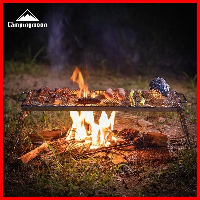 数量 クッカースタンド 収納バッグ付き 高さ6段調整機能付 風防板付き 五徳 MOON 折りたたみ収納 キャンピングムーン CAMPING