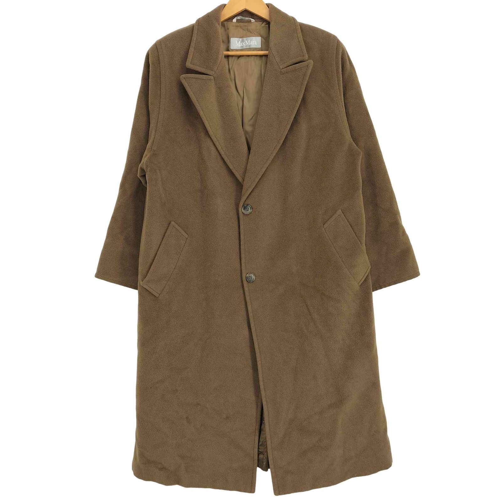 マックスマーラ MAX MARA イタリア製 銀タグ ウール ロングコート メンズ 表記無