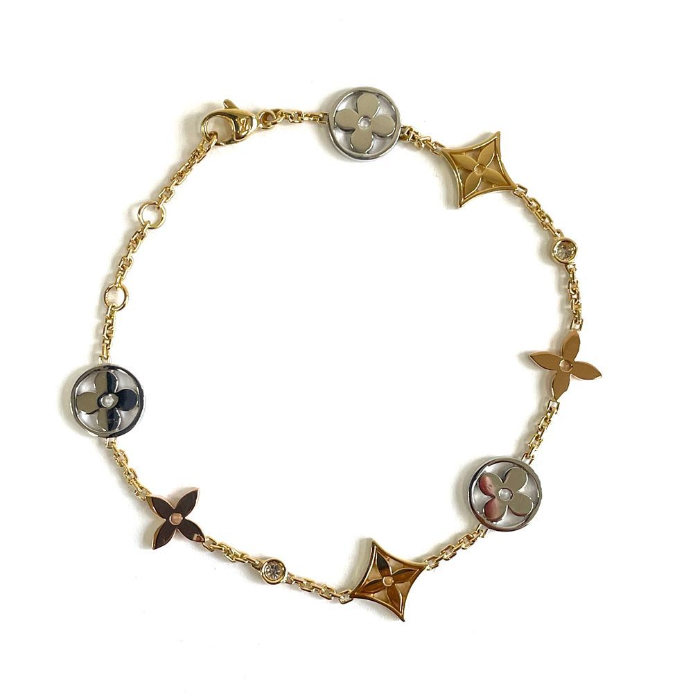 ルイヴィトン LOUIS VUITTON ブラスレ モノグラム ブレスレット Q 95286 K 18 YG WG PG ダイヤモンド 7.2 g