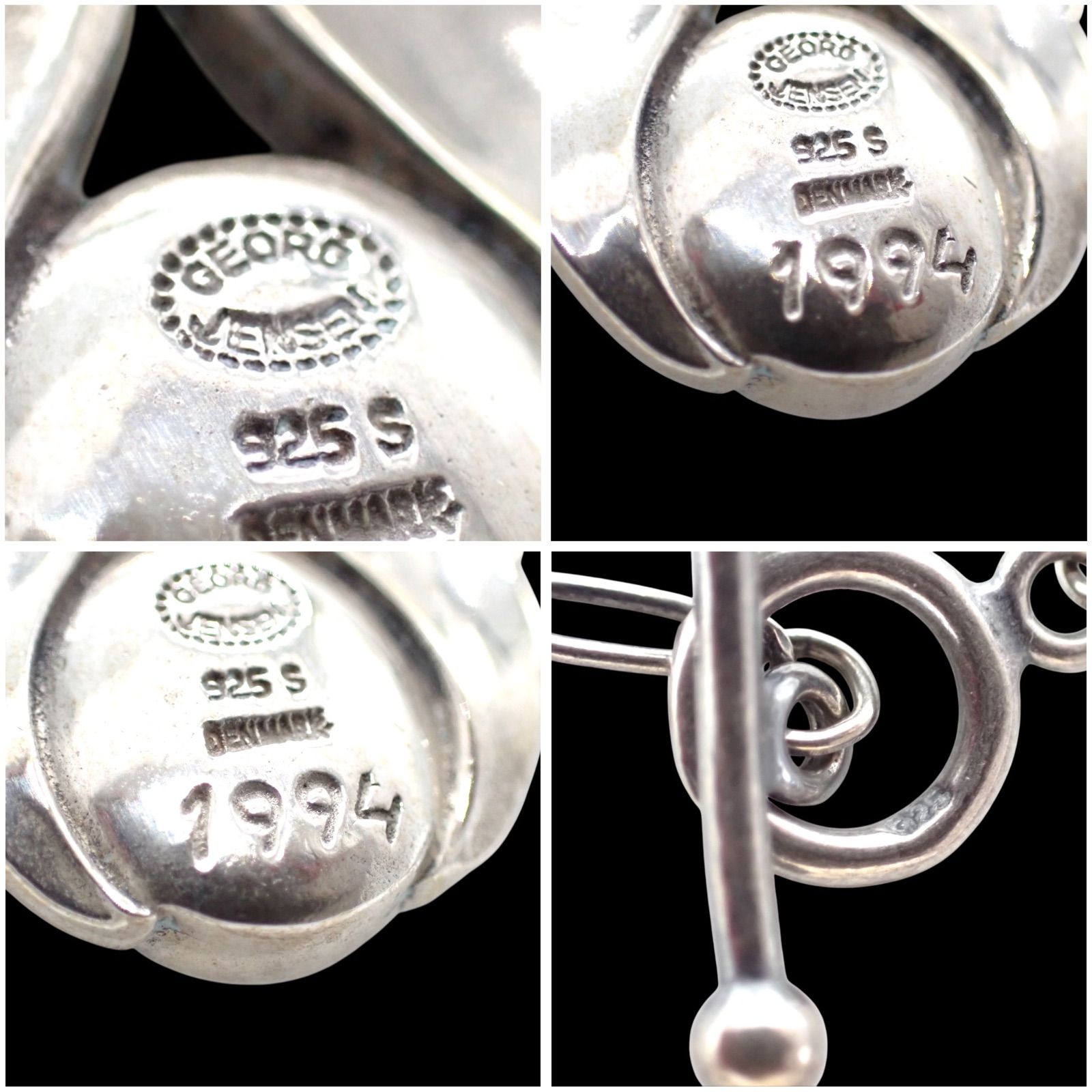 ジョージジェンセン Georg Jensen 1994 イヤーペンダント ネックレス