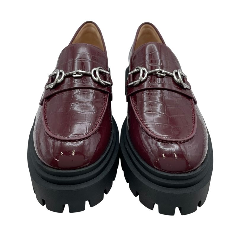 STUART パテントレザーローファー SF 608 ボルドー レディース ローファー