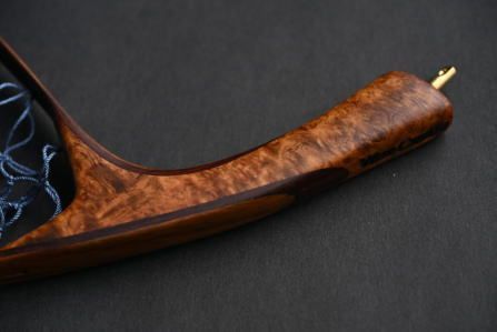 ワイズカスタム ランディングネット25cmカーブ グリップ゚ 花梨瘤 ネット ロイヤルブルー25110008 手編みネットはクレモナ糸1本で編み込んであります 発送方法 クロネコヤマト宅急便コンパクト 当店はワイズカスタム社の正規ディーラーです