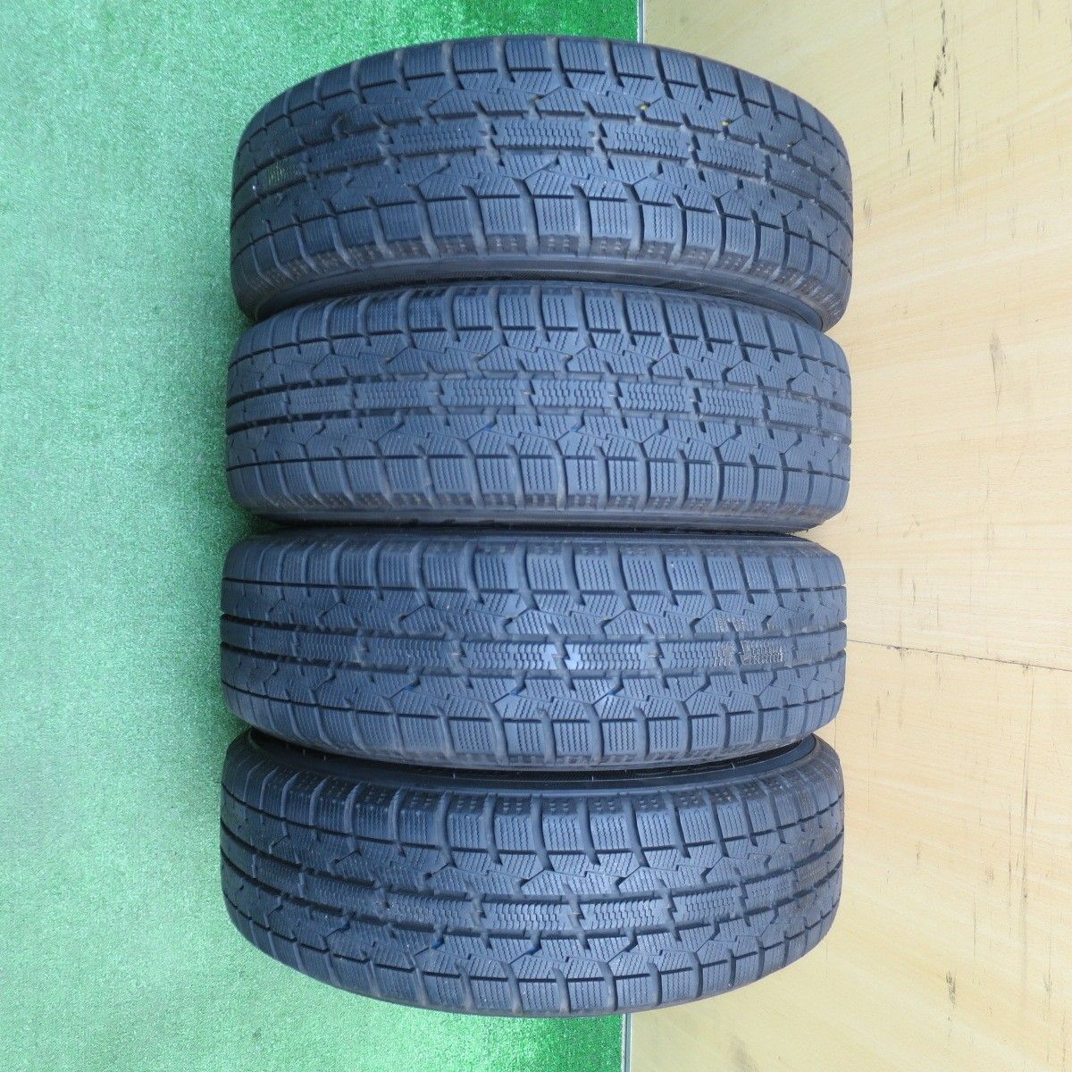  バリ溝 21年 キレイ ほぼ10分 スタッドレス 165 65 R 14 トーヨー オブザーブ ガリット GIZ ravrion RM 01 ラブリオン 14インチ ソリオ アトレー 等 PCD 100 4 H ス 14インチ タイヤ ホイールセット