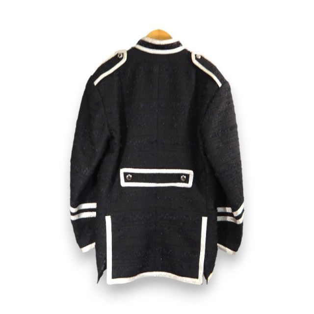 el conductorH MIXED TWEED OFFICER JACKET BLACK サイズ2 PD22SJ05 コンダクター ミックスドツイード オフィサージャケット ナポレオン 大名店