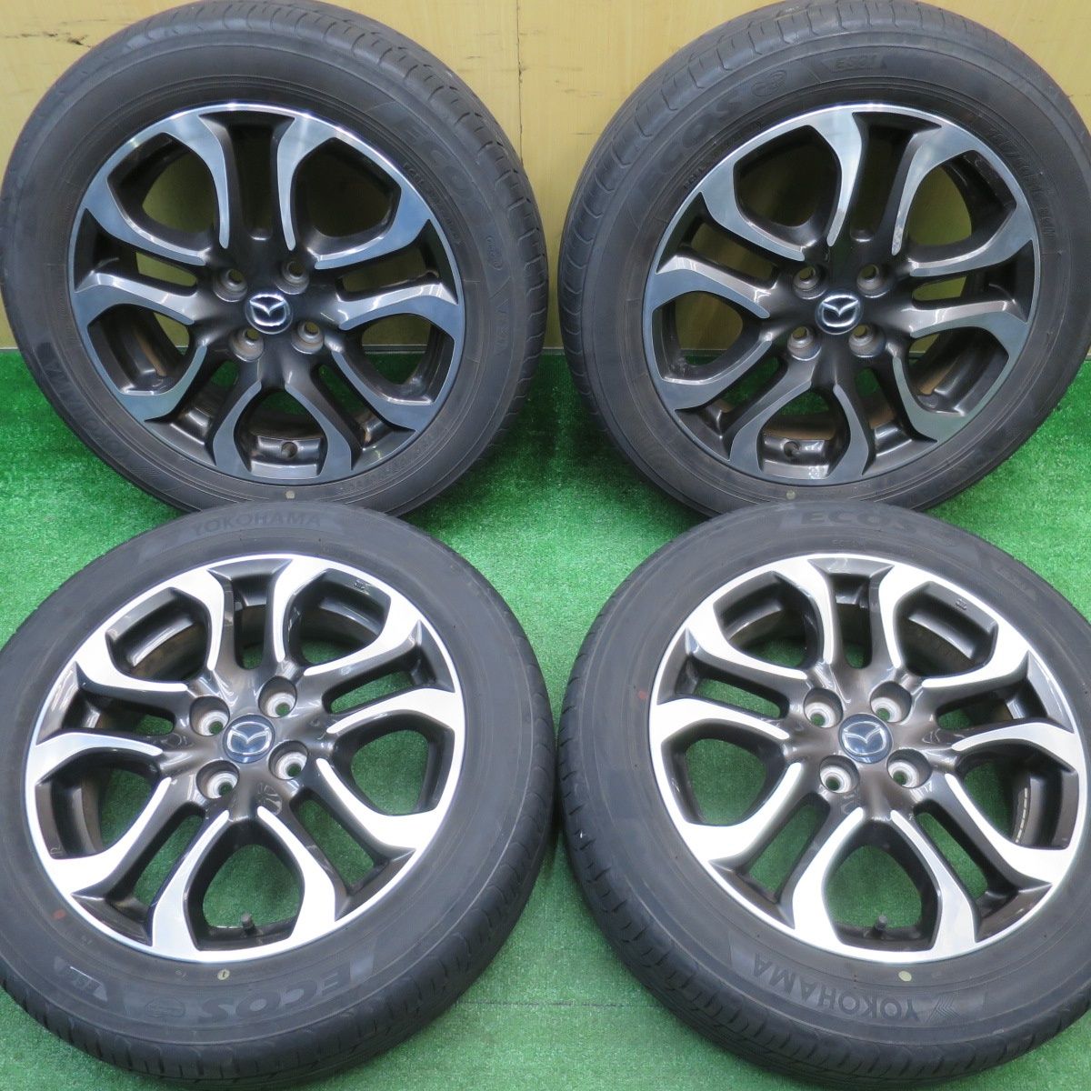 4本価格 マツダ DJ デミオ 185 60 R 16 ヨコハマ エコス ES 31 16インチ PCD 100 4 H ノ