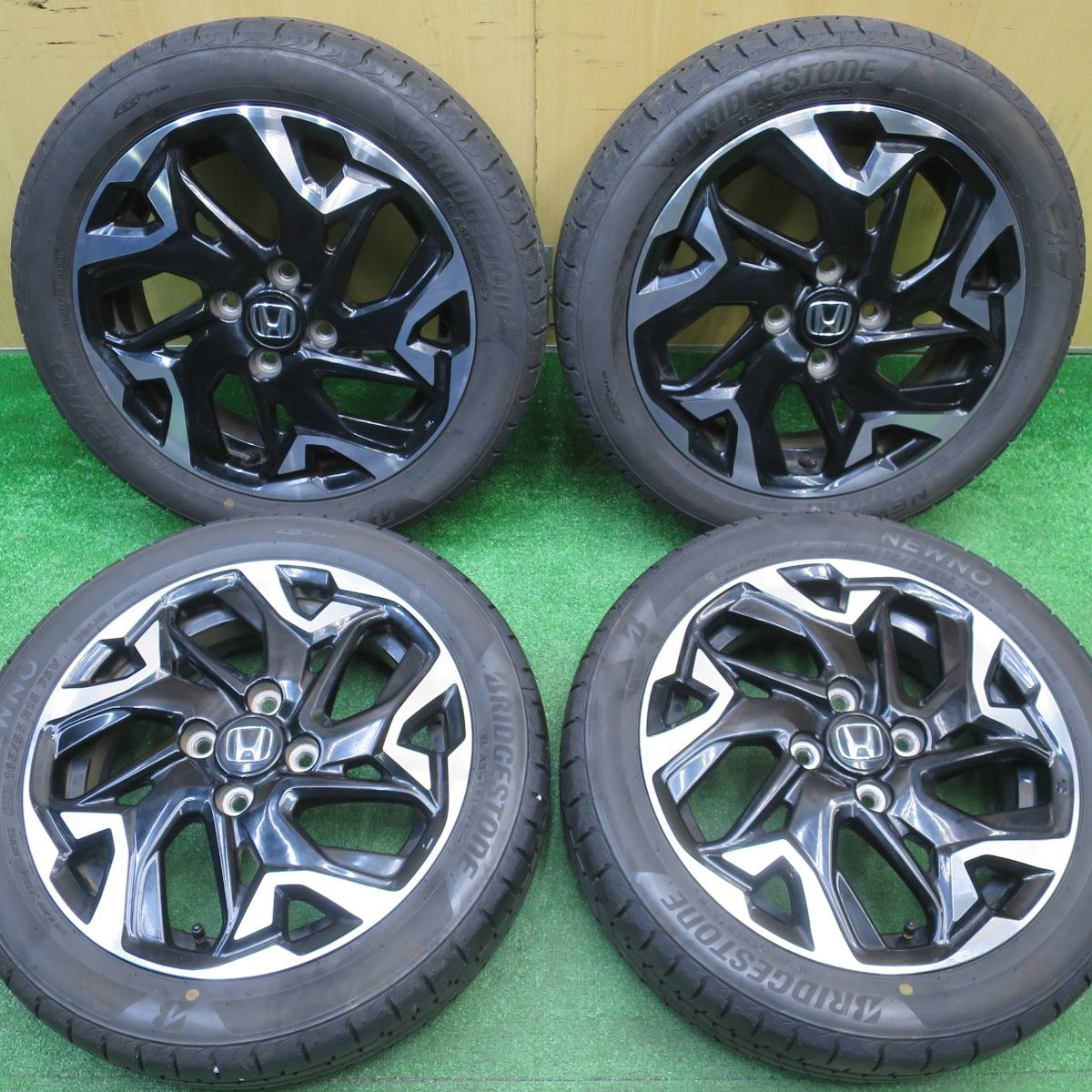 バリ溝 25年 9分 ホンダ N BOX カスタム ターボ 165 55 R 15 ブリヂストン NEWNO ニューノ 15インチ PCD 100 4 H ノ