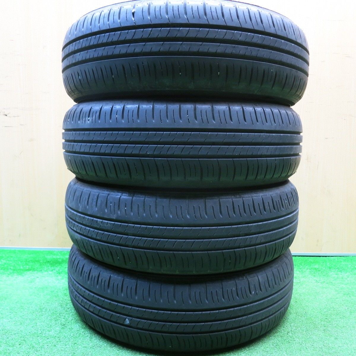 バリ溝 24年 9 5分以上 165 65 R 15 ダンロップ エナセーブ EC 300 タイヤ 15インチ タフト ソリオ デリカ D 2 等 ノタ