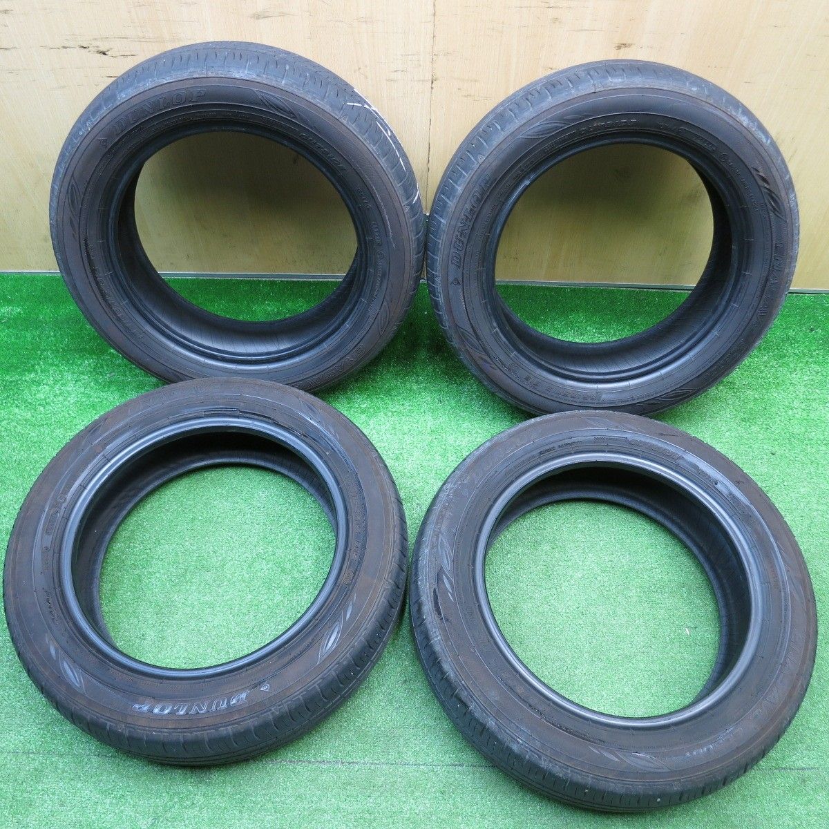 バリ溝 24年 9 5分以上 165 65 R 15 ダンロップ エナセーブ EC 300 タイヤ 15インチ タフト ソリオ デリカ D 2 等 ノタ