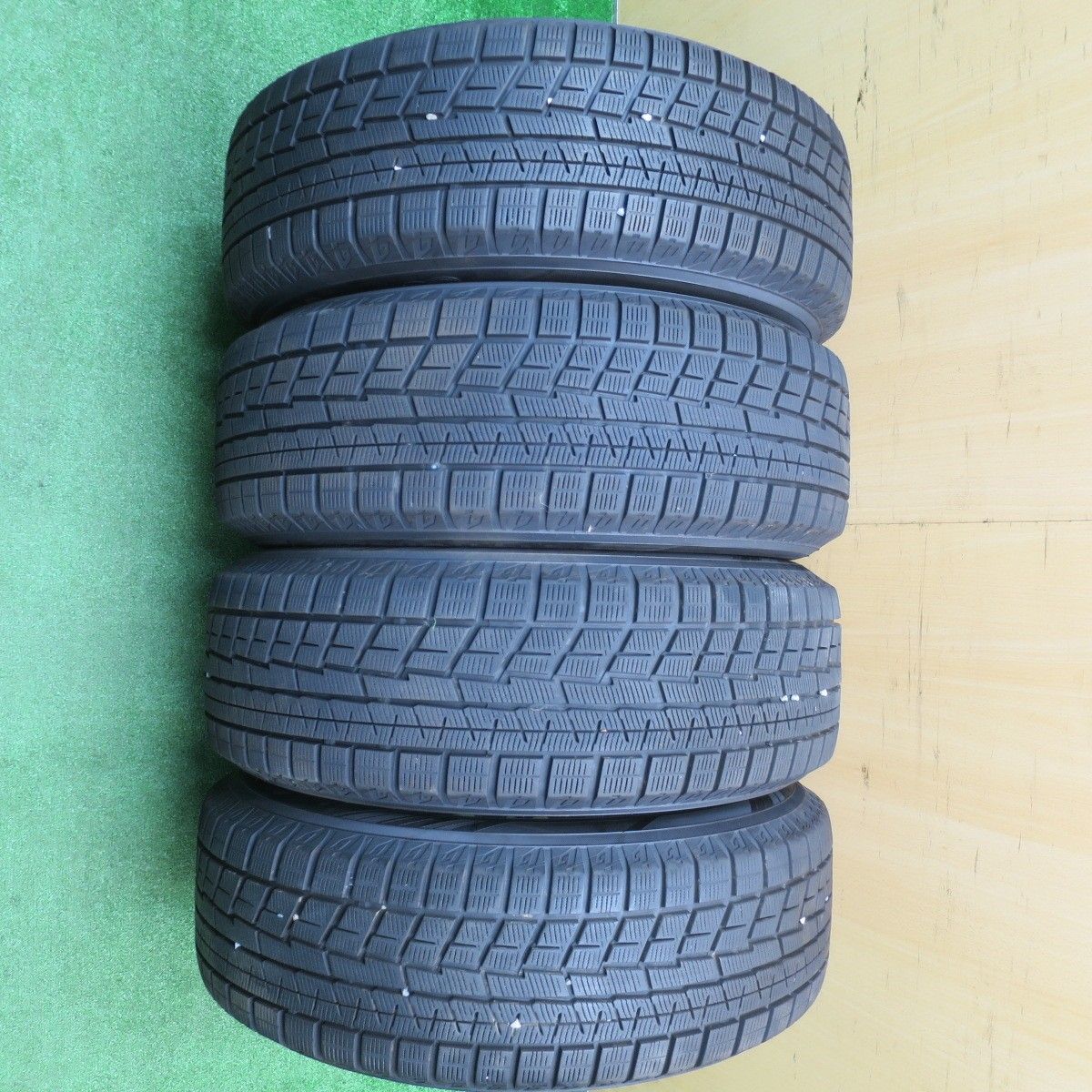  バリ溝 23年 キレイ 9 5分 スタッドレス 215 65 R 16 ヨコハマ アイスガード iG 60 VELVA SPORTZ ヴェルヴァ 16インチ PCD 114 3 5 H ス 16インチ タイヤ ホイールセット