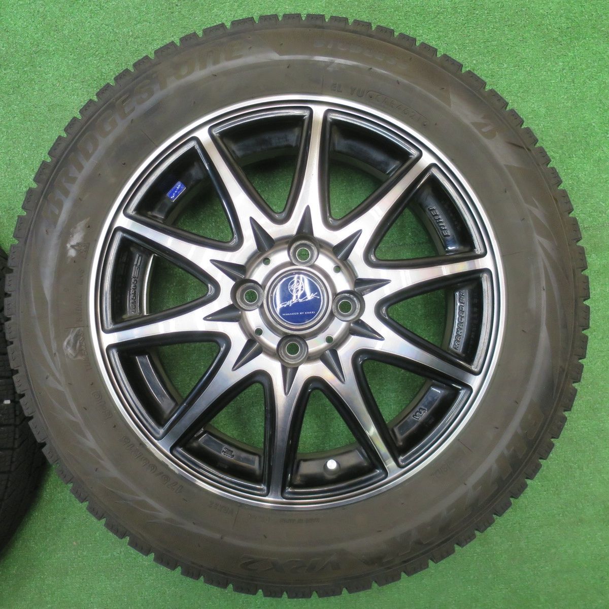 4本価格 21年 スタッドレス 175 65 R 15 ブリヂストン ブリザック VRX 2 SMACK ENKEI スマック エンケイ 15インチ PCD 100 4 H ス