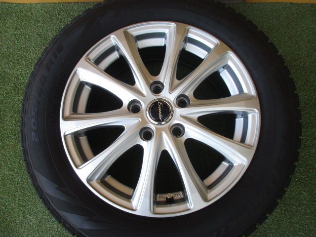 中古】 送料込み エクシーダ 205/60R16 スタッドレスタイヤ4本SET