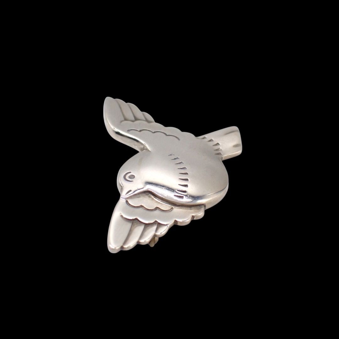 250 シルバーブローチ スクエア バード 小鳥 麦 GEORG JENSEN 250
