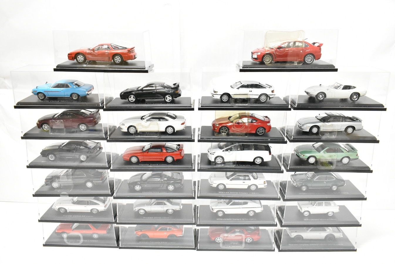 アシェット 国産名車 1 43 26台セット ホビー 模型 ミニカー D A 08 byebye