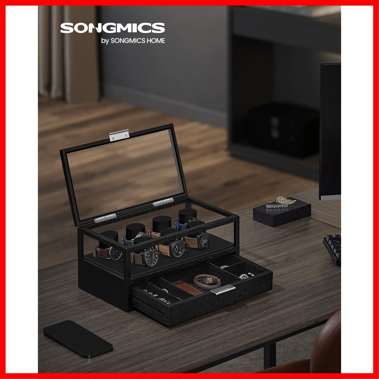 2段時計保管ボックス