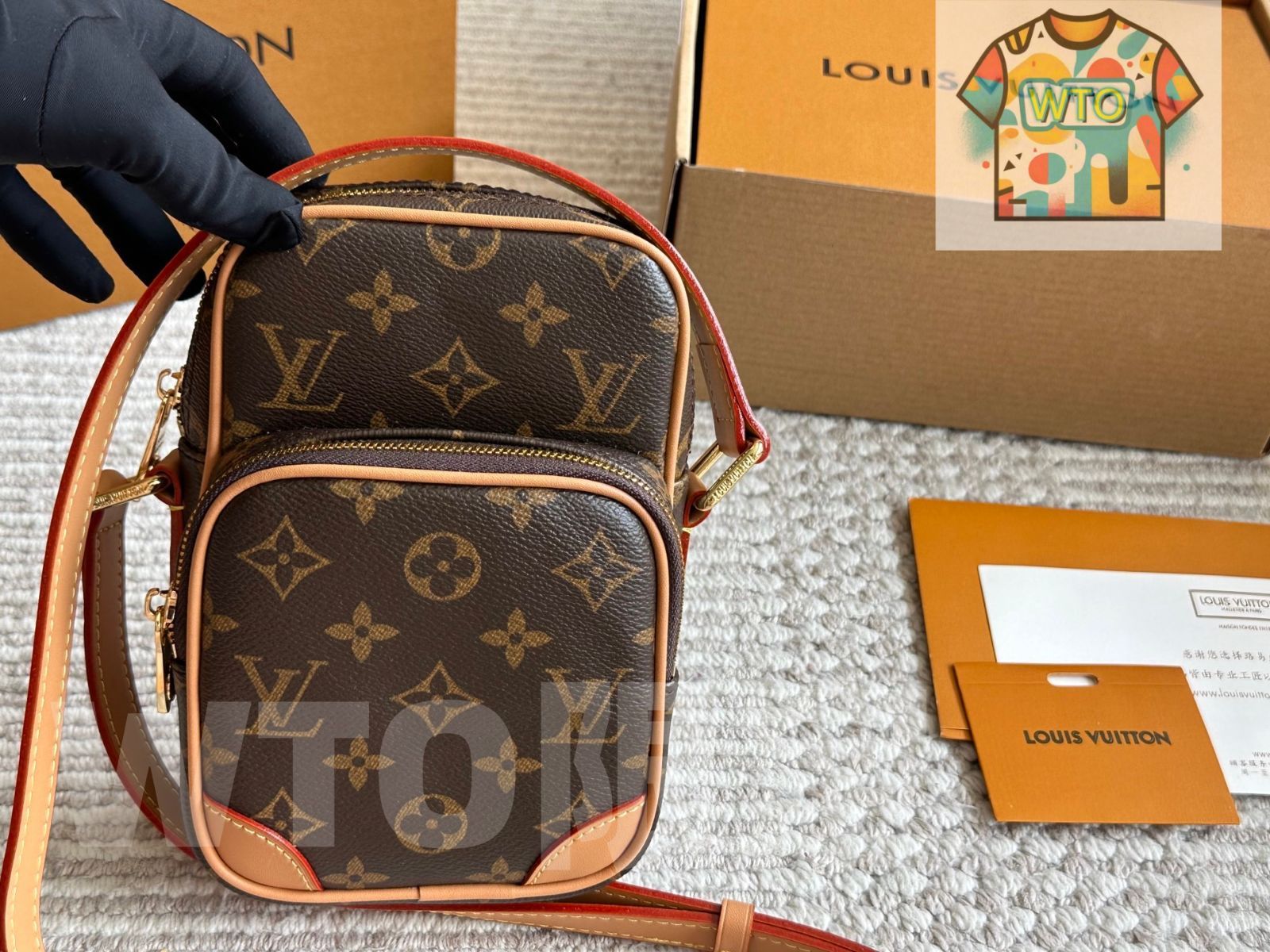 今日 Louis Vuitton ルイ ヴィトン アマゾーネ斜め掛けバッグ モノグラム帆布製で復古魅力と現代風格を融合