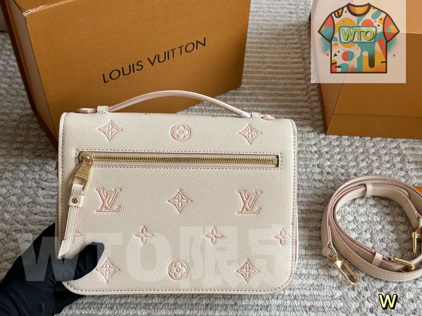 モノグラムメールバッグ ボックス付き