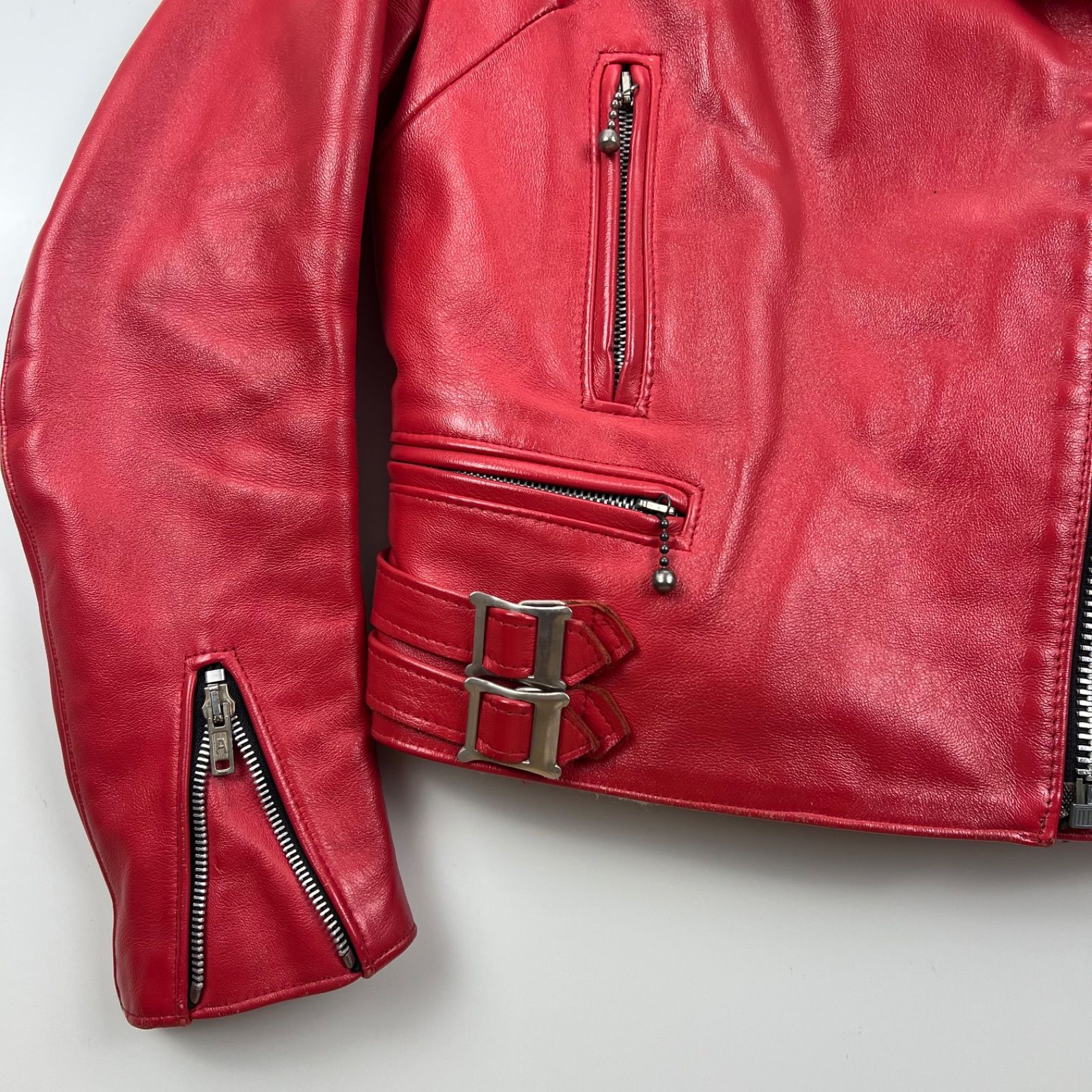 666 triple SIX 80s UK Rare Leather riders jacket LJM-1 THE CLASH