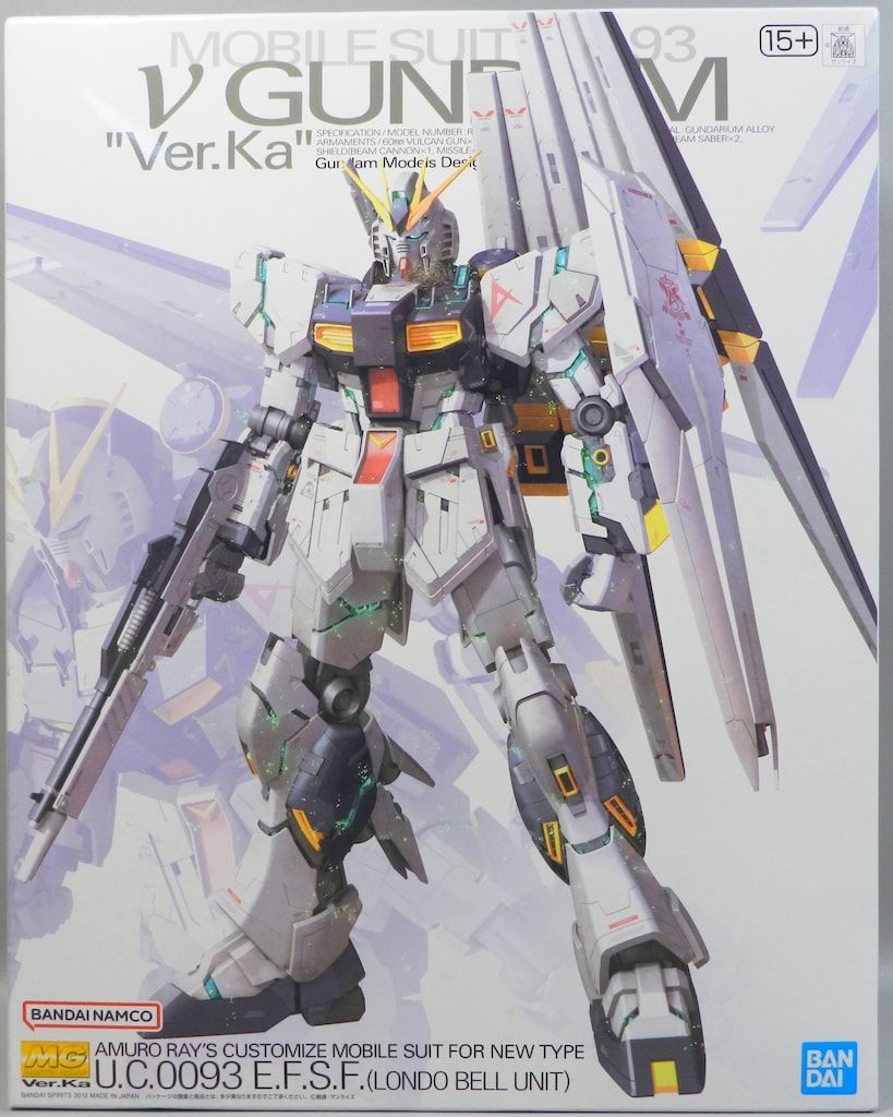 BANDAI SPIRITS MG 1/100 バンダイナムコ版 νガンダム Ver.Ka 15+表記