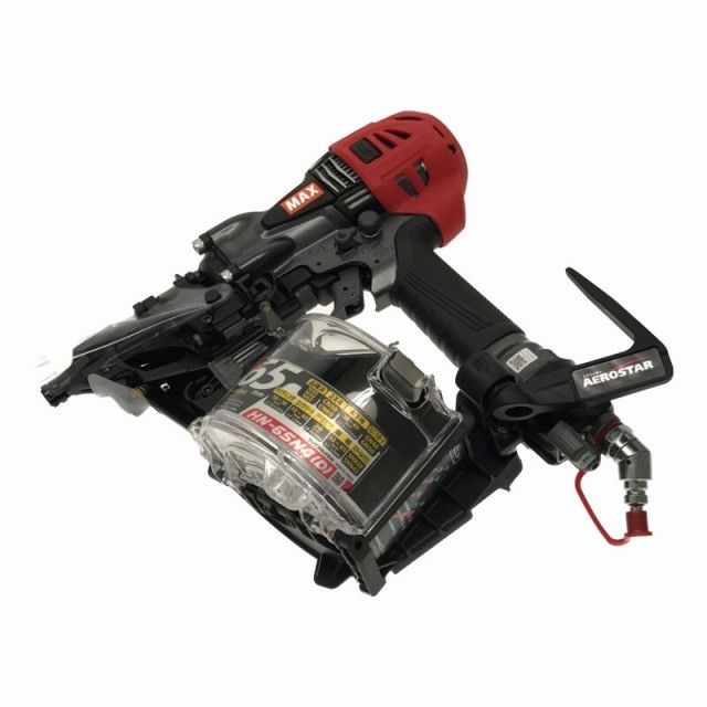 MAX マックス 高圧 65 mm釘打機スーパーネイラ コイルネイラ HN N 4 D G エアロスター クールグレー エアーツール118535
