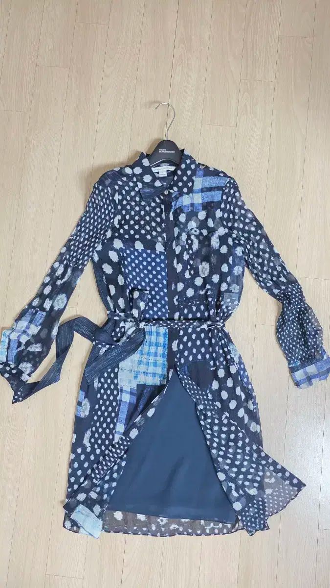  274 ダイエンボーン シースルー シャツ ワンピース パータン 長袖 七分袖 その他