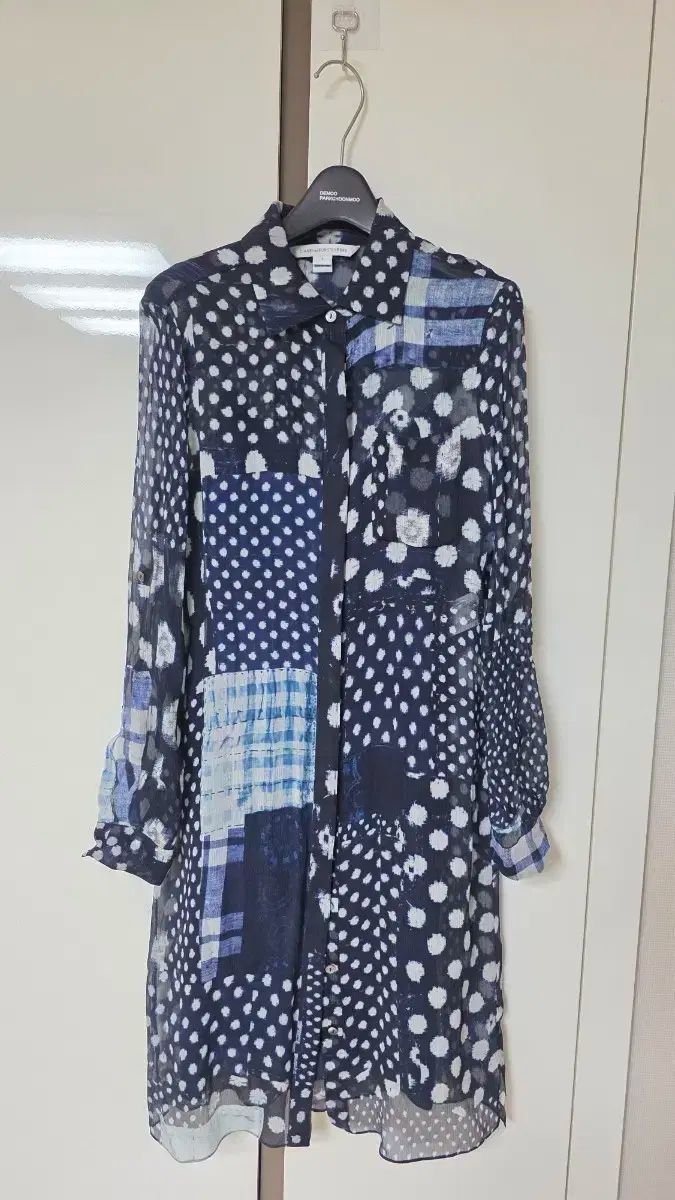 274 ダイエンボーン シースルー シャツ ワンピース パータン