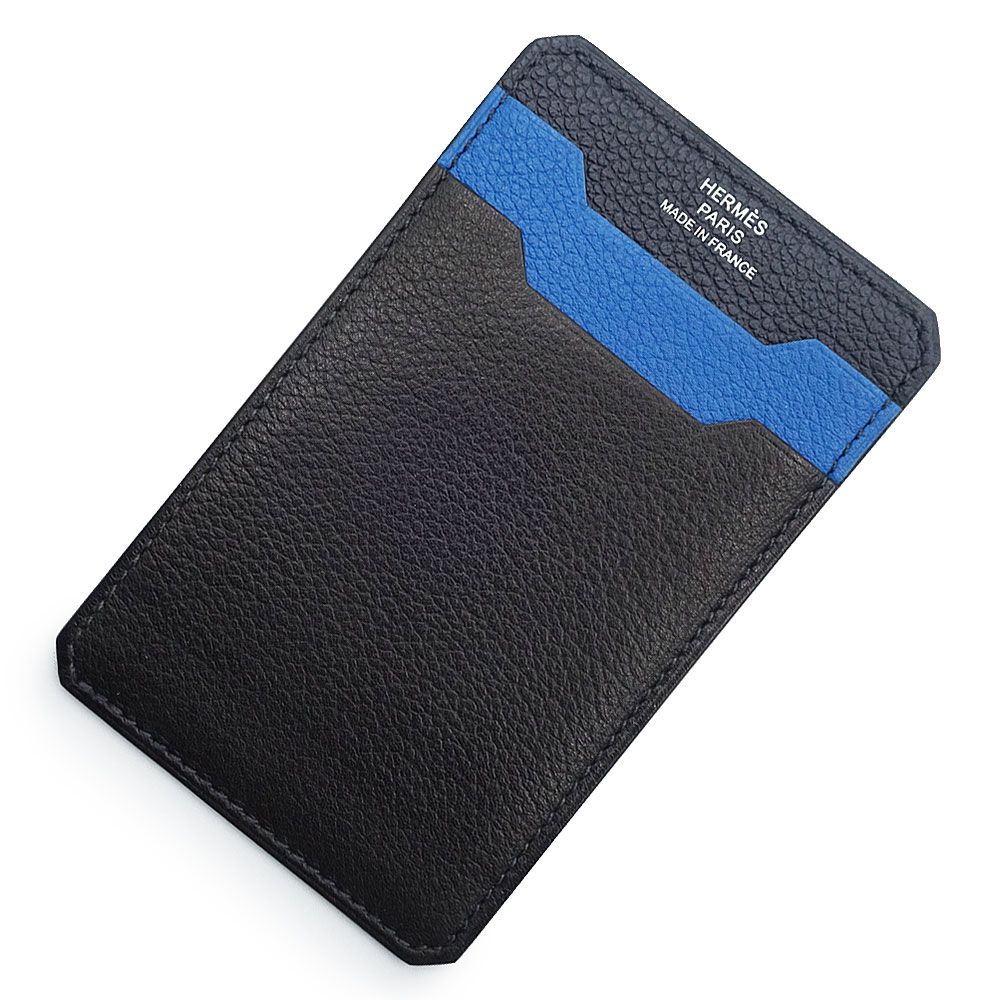エルメス シティ 3CC ブロック カードケース 名刺入れ 定期入れ パスケース ヴォーエヴァーグレイン ヴォーエバー レザー ノワール ブルーニュイ ブルーゼリージュ ブラック ネイビー B刻印 HERMES