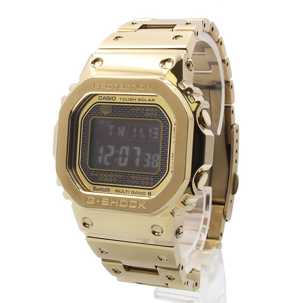 カシオ G-SHOCK Gショック 5000シリーズ フルメタル 電波ソーラー タフソーラー 腕時計 ステンレススチール ゴールド GMW-B5000GD-9JF CASIO
