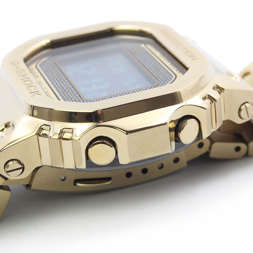  カシオ G SHOCK Gショック 5000シリーズ フルメタル 電波ソーラー タフソーラー 腕時計 ステンレススチール ゴールド GMW B 5000 GD 9 JF CASIO 腕時計(デジタル) 時計