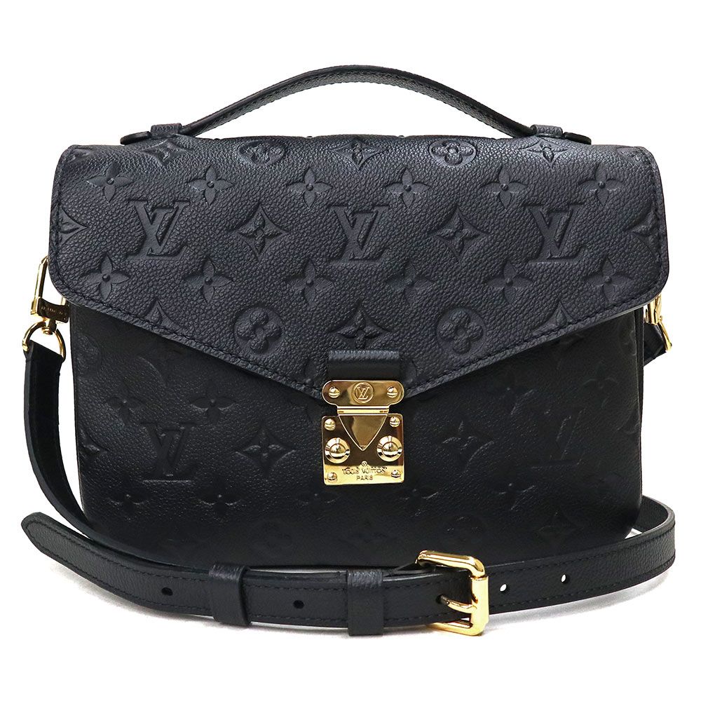 （未使用　展示品）ルイ ヴィトン LOUIS VUITTON ポシェット メティス MM 2way ショルダー ハンドバッグ 斜め掛け モノグラムアンプラント レザー ノワール ブラック ゴールド金具 M41487 ルイ ヴィトン ポシェット メティス MM 2way ショルダー ハンドバッグ
