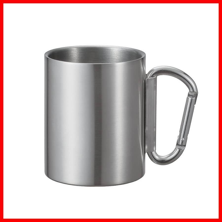 TS-1611-005 シルバー 折りたたみカラビナハンドルステンレスマグ トレードワークス