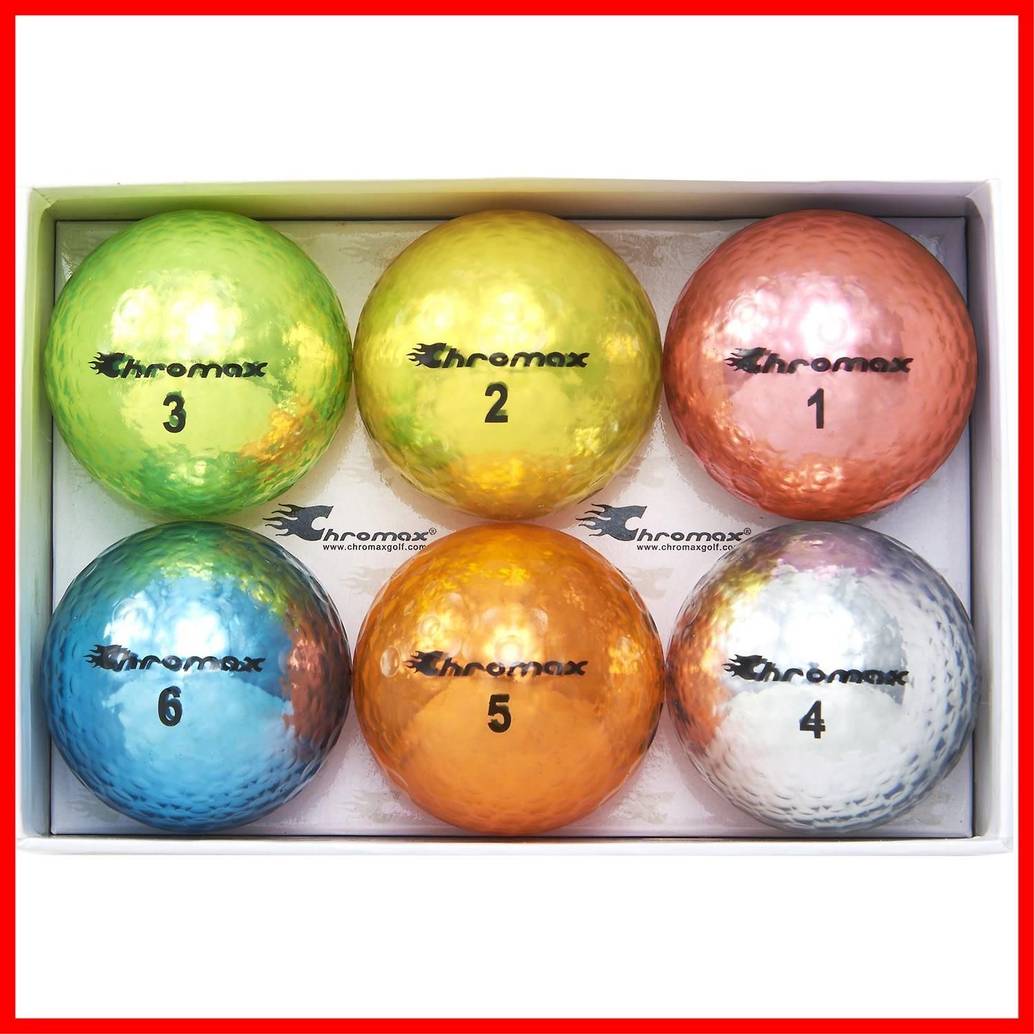 6個パック ゴルフボール M5 Metallic Chromax